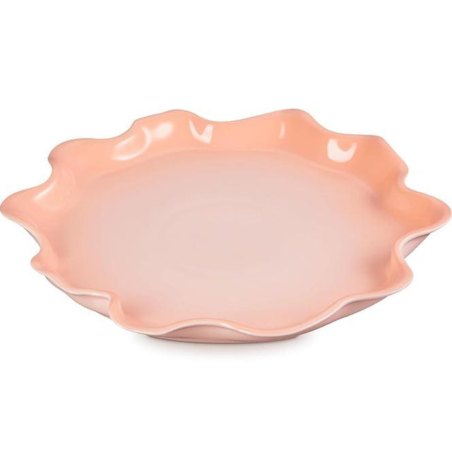 Le Creuset Stoneware Iris Collection Serving Platter, 14", Peche