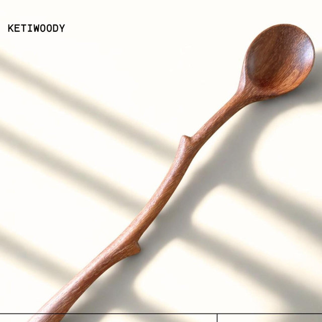 BRANCH WOODEN SPOON, wooden kitchen utensils, spoons carving design