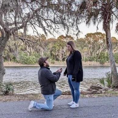 When we got engaged!