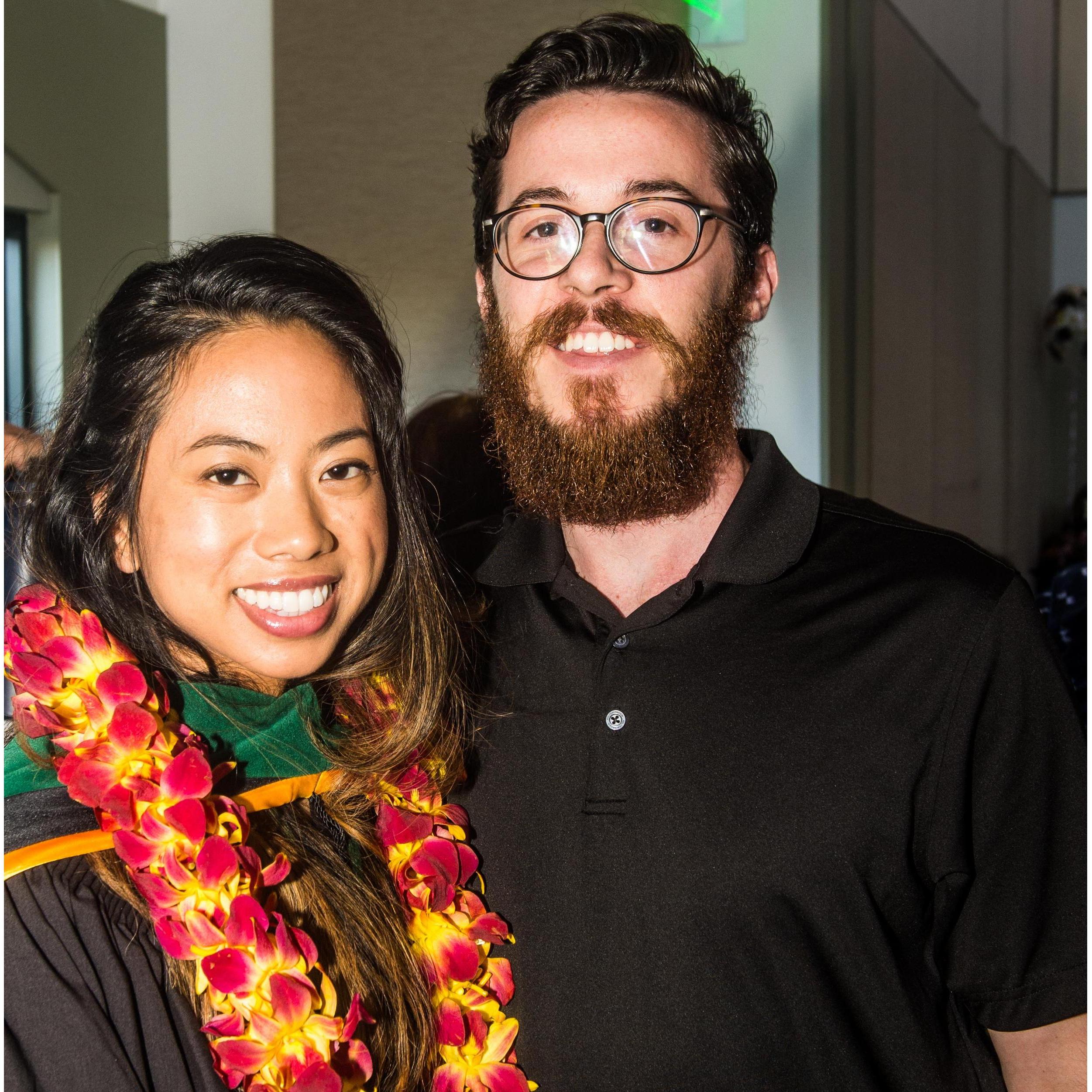 At Erin's graduation from Emperor's College in September 2017