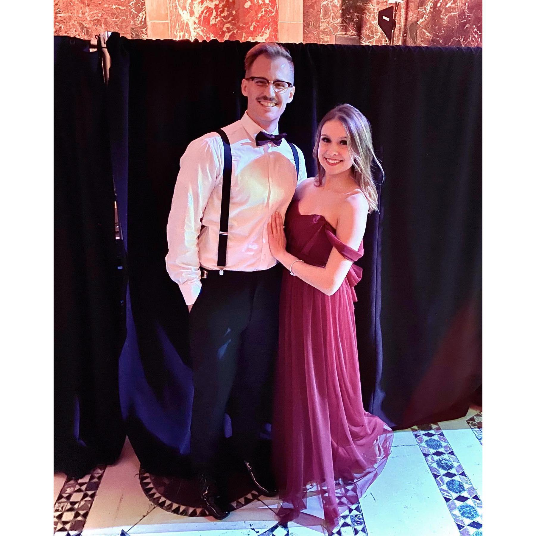 Dana was Nick's date to a work event in 2019