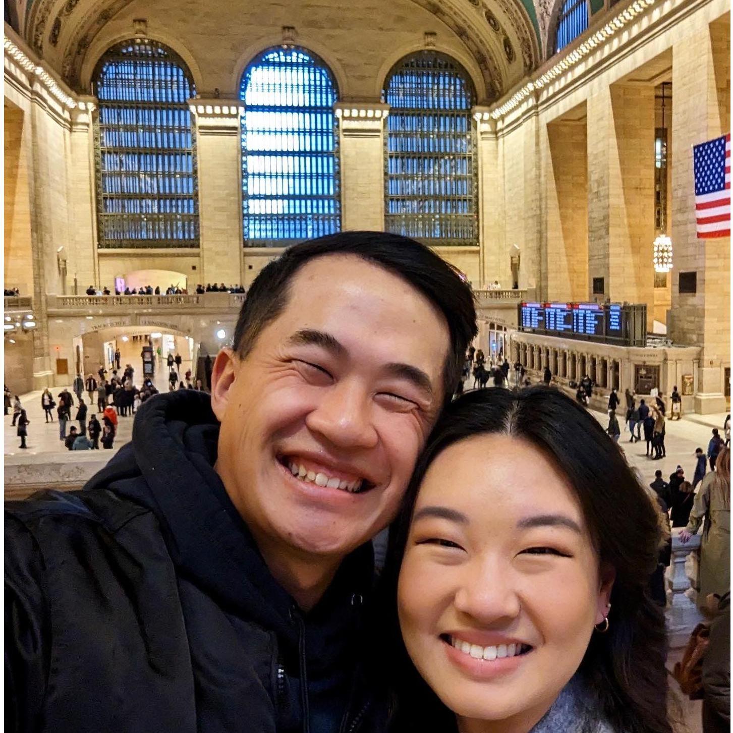 That first time we spontaneously decided to fly out to NY for the weekend in first class! (thanks for working at United, Brandon)