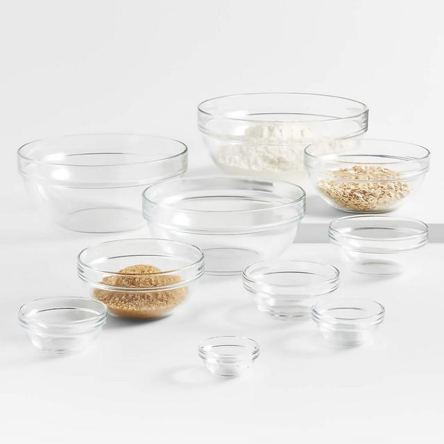 Glass Nesting Bowl 10-Piece Set