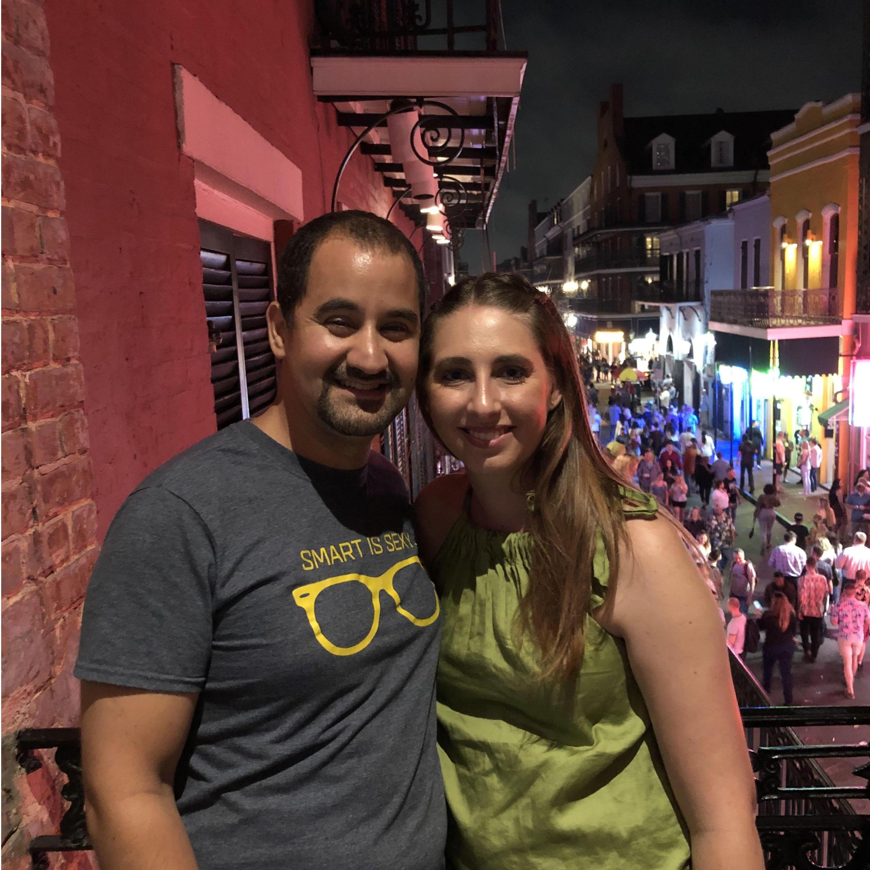 Overlooking Bourbon Street!