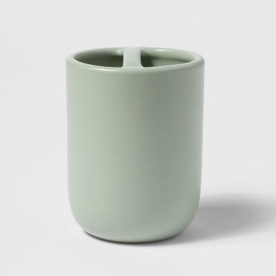 Ceramic Toothbrush Holder Silver Green - Project 62™