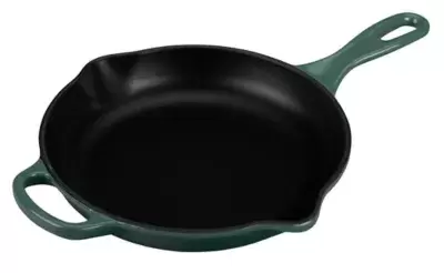 Caribbean or Gray Le Creuset® Signature 9-Inch Iron Handle Skillet