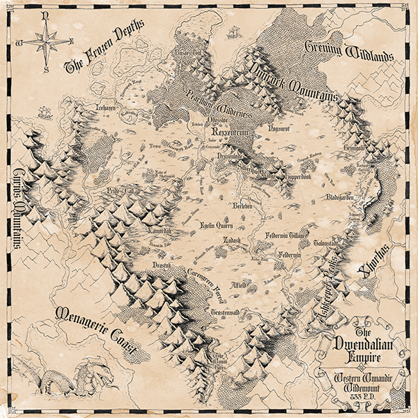 Critical Role Dwendalian Empire Map