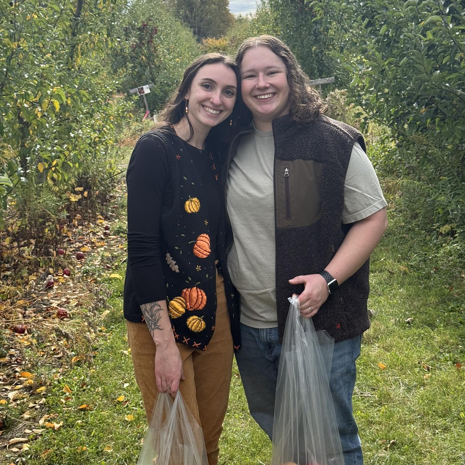 October 18, 2025: Apple picking with the Firnsteins.