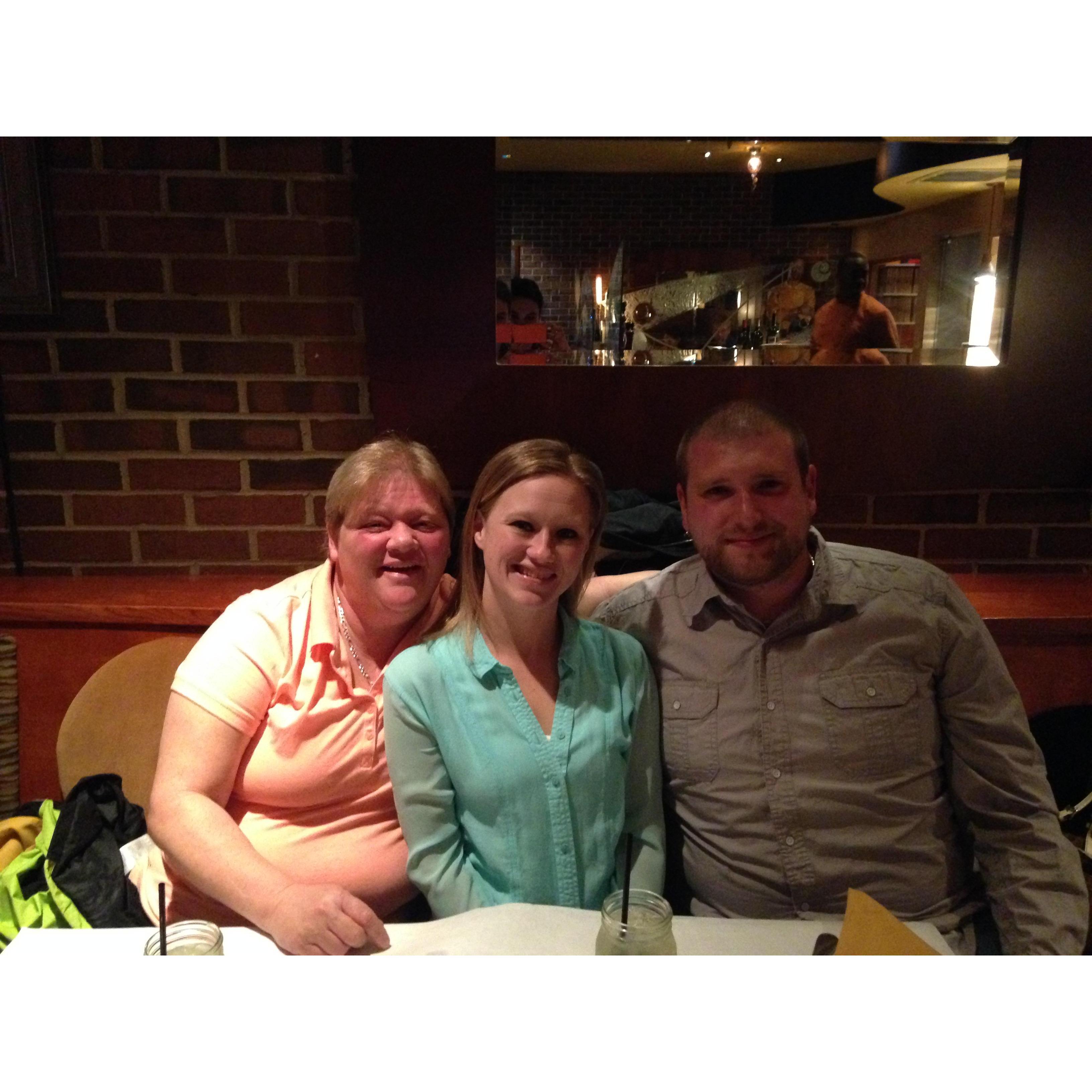 Took Mama to a fancy restaurant! And one of our favorite fancy spots. Cobalt Grille, Va beach.