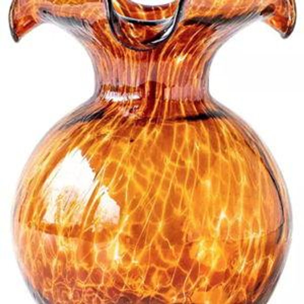 Vietri Hibiscus Bud Vase 5.5", Tortoiseshell