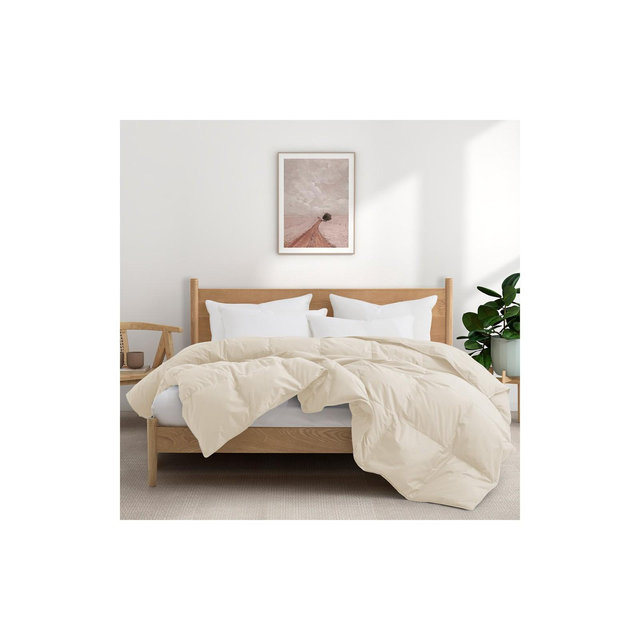 Peace Nest Medium Weight Organic Cotton Down Comforter Duvet Insert, King