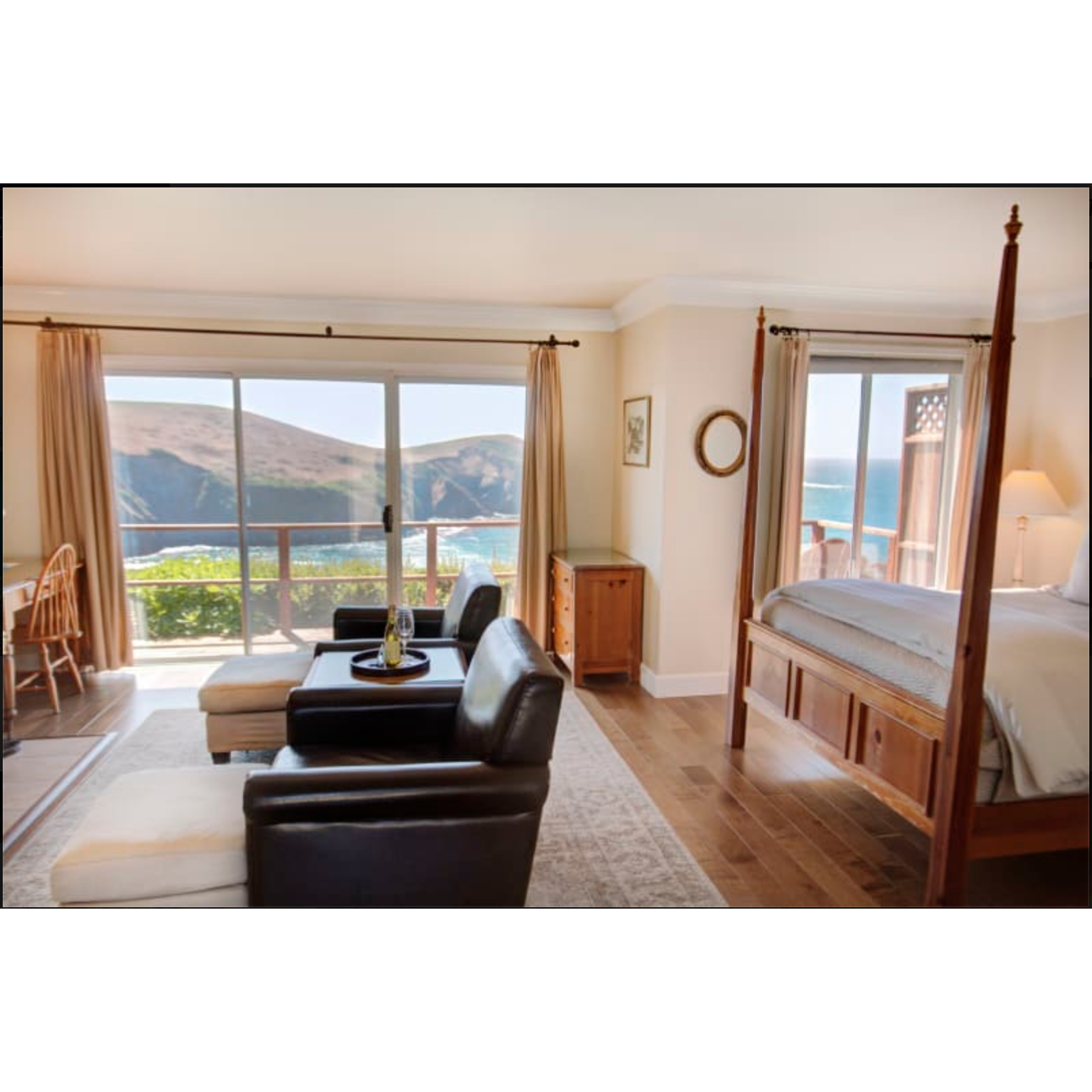 A look at one of the rooms of the Albion River Inn