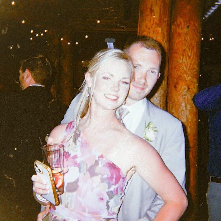 Andrew's sister's wedding reception