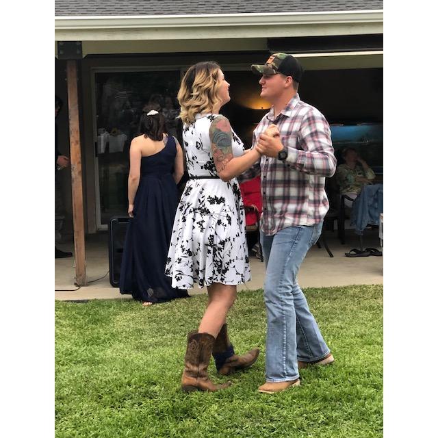 Dancing through our friend's wedding!