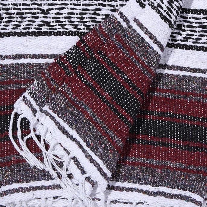 Recycled Fiber Blanket - Burgundy