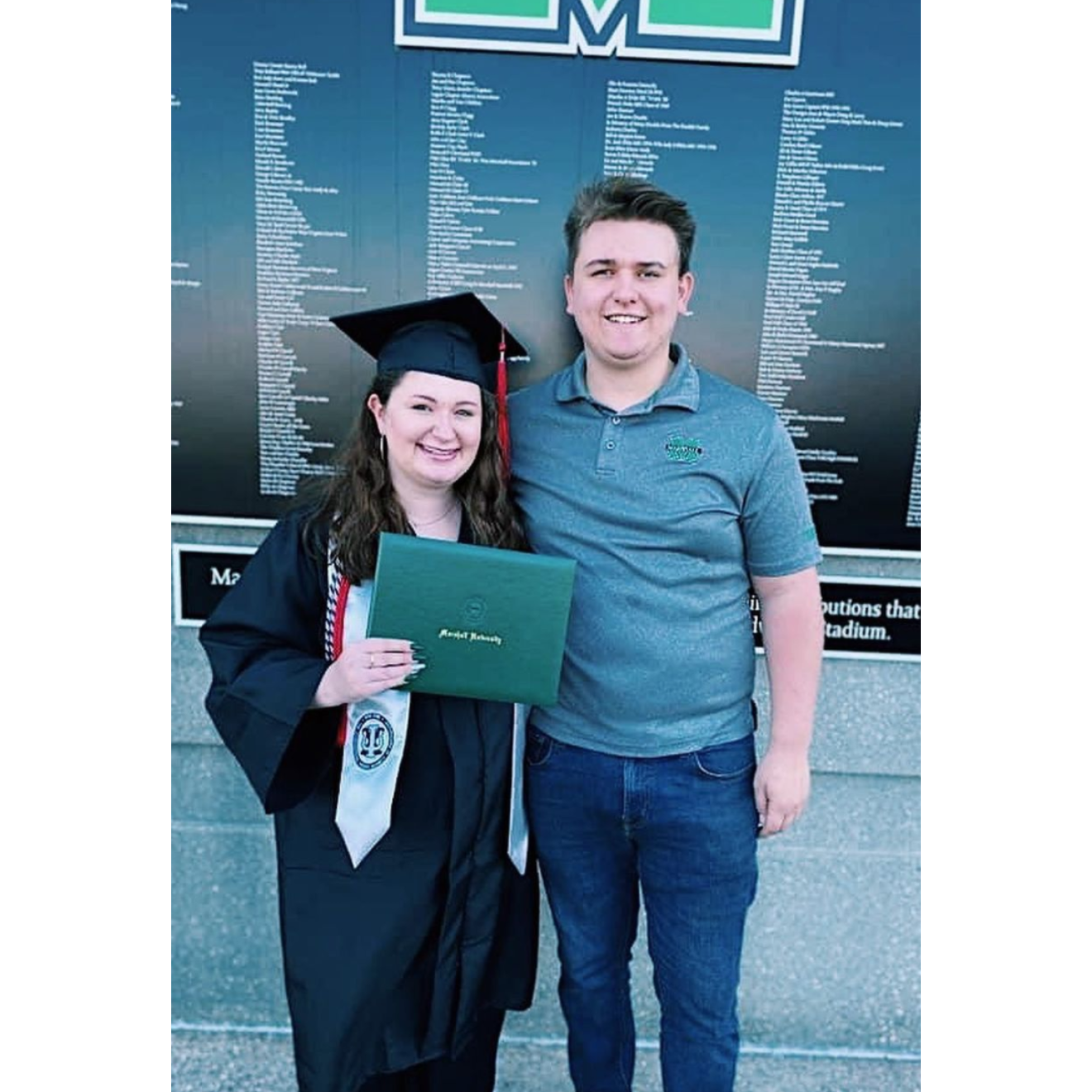 Kennedy's college graduation, 2021 (BA in Psychology)