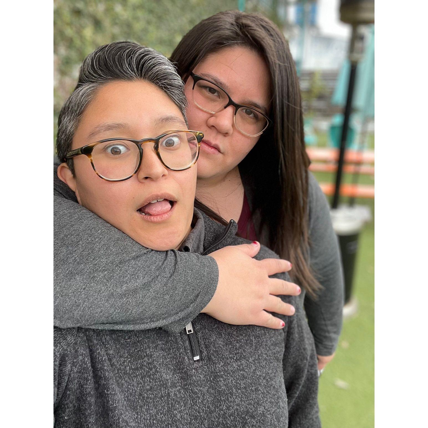 When we first said "I love you"... j/k this is our usual shenanigans after brunch