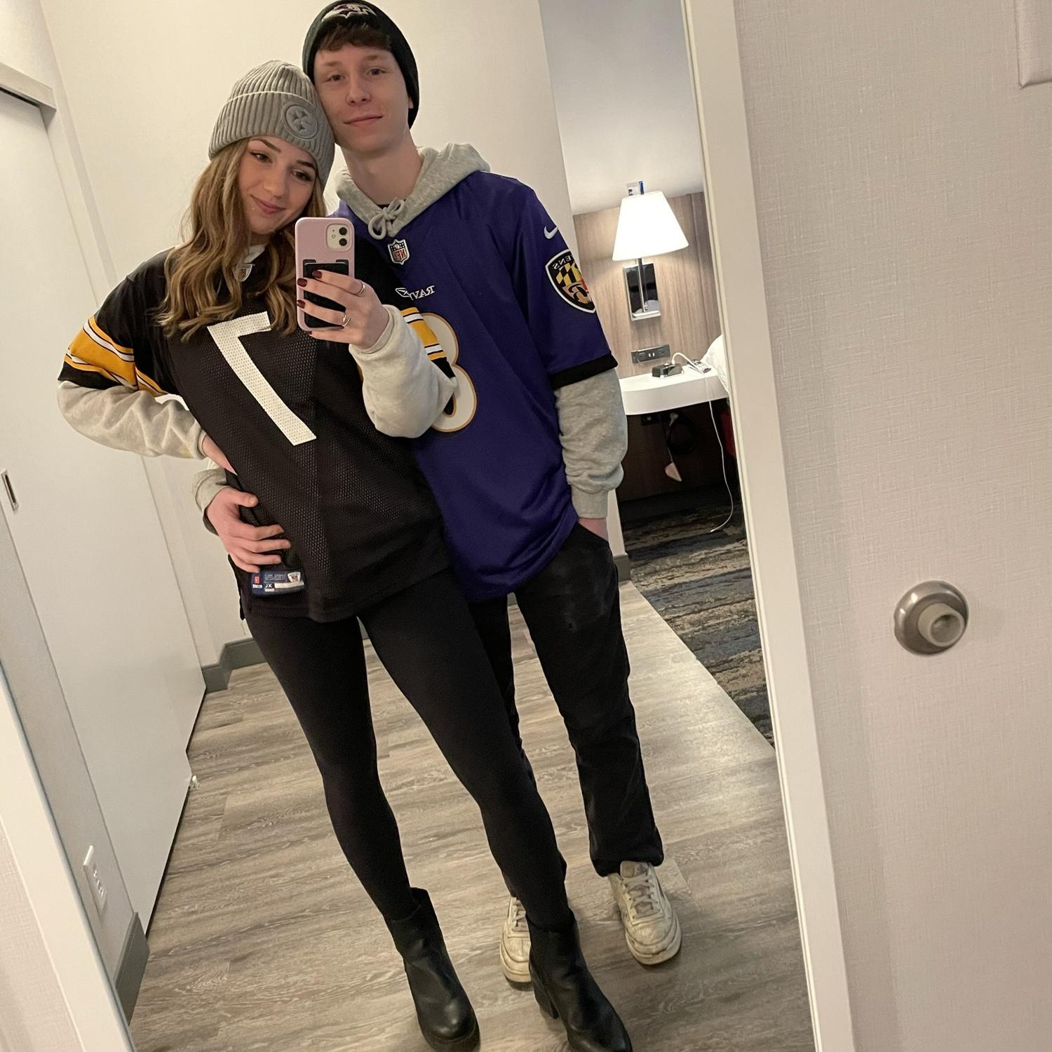 Jenna & Dom's first trip together to Baltimore to see the Ravens play the Steelers in person!