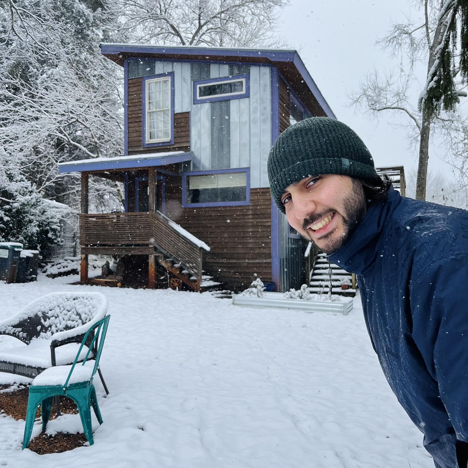 Our little house in the snow!