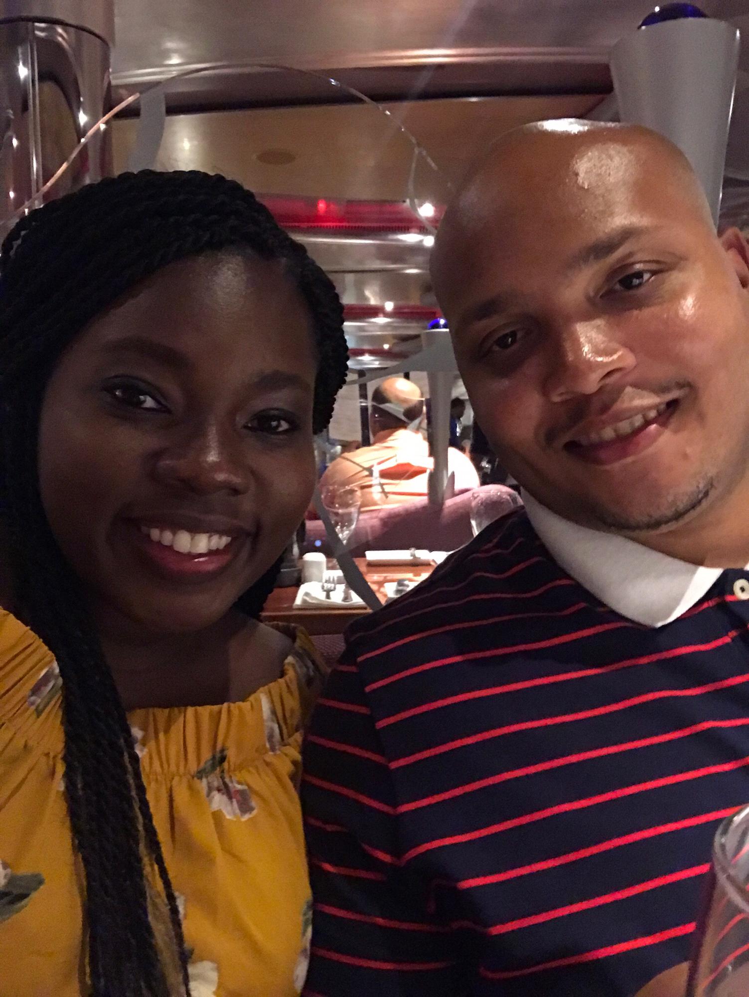 First cruise together to the Bahamas.