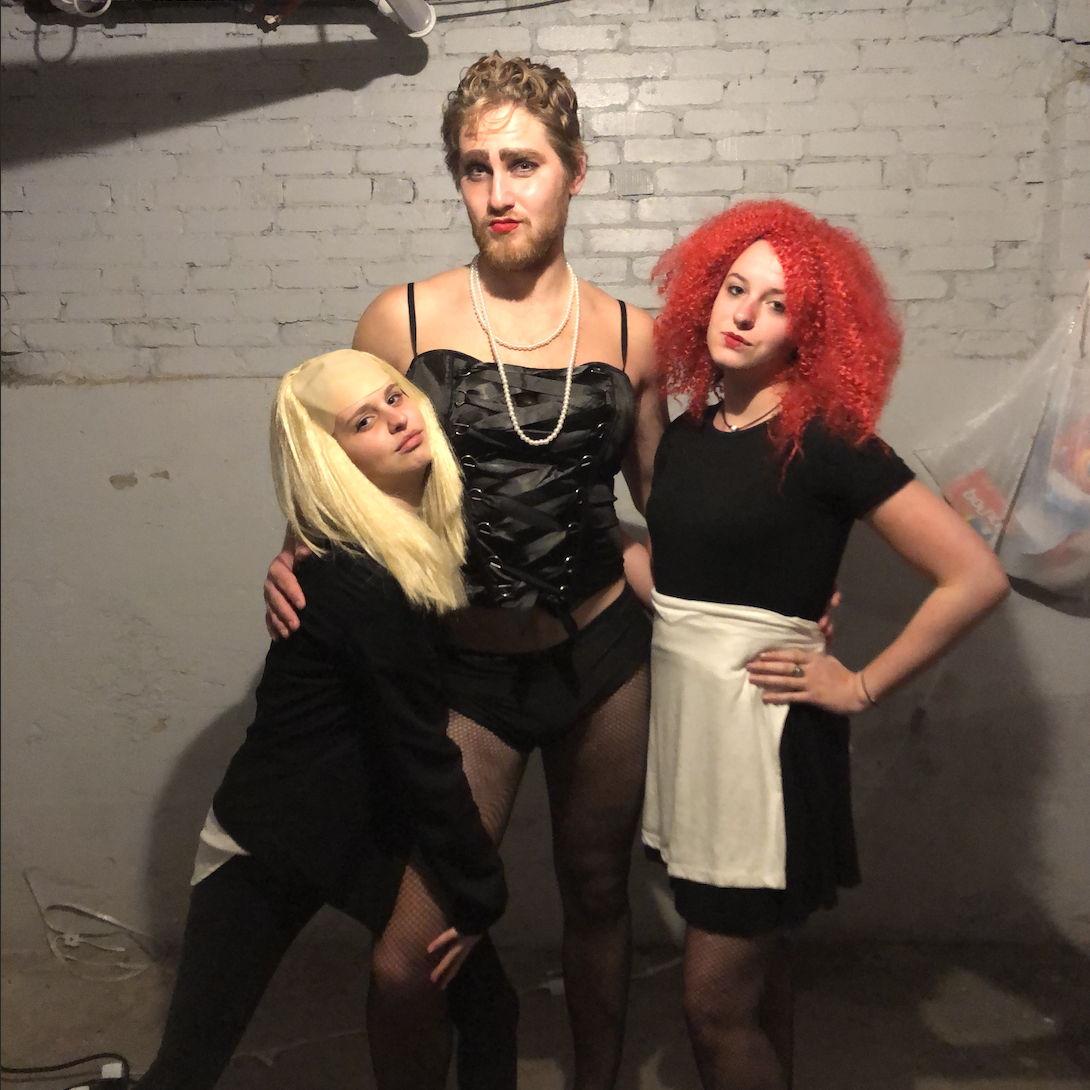 Magenta and Frankenfurter with Shannon as Riff Raff