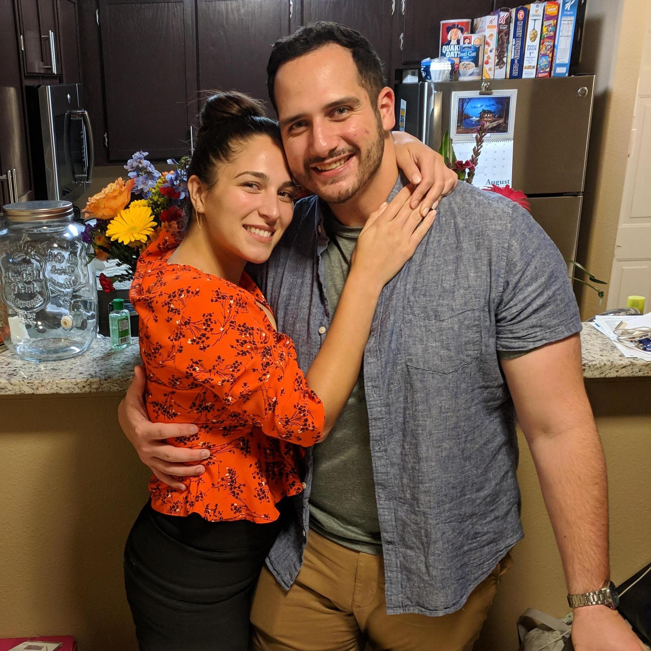 Maria's birthday in our humble Charlotte apartment, August 19, 2018