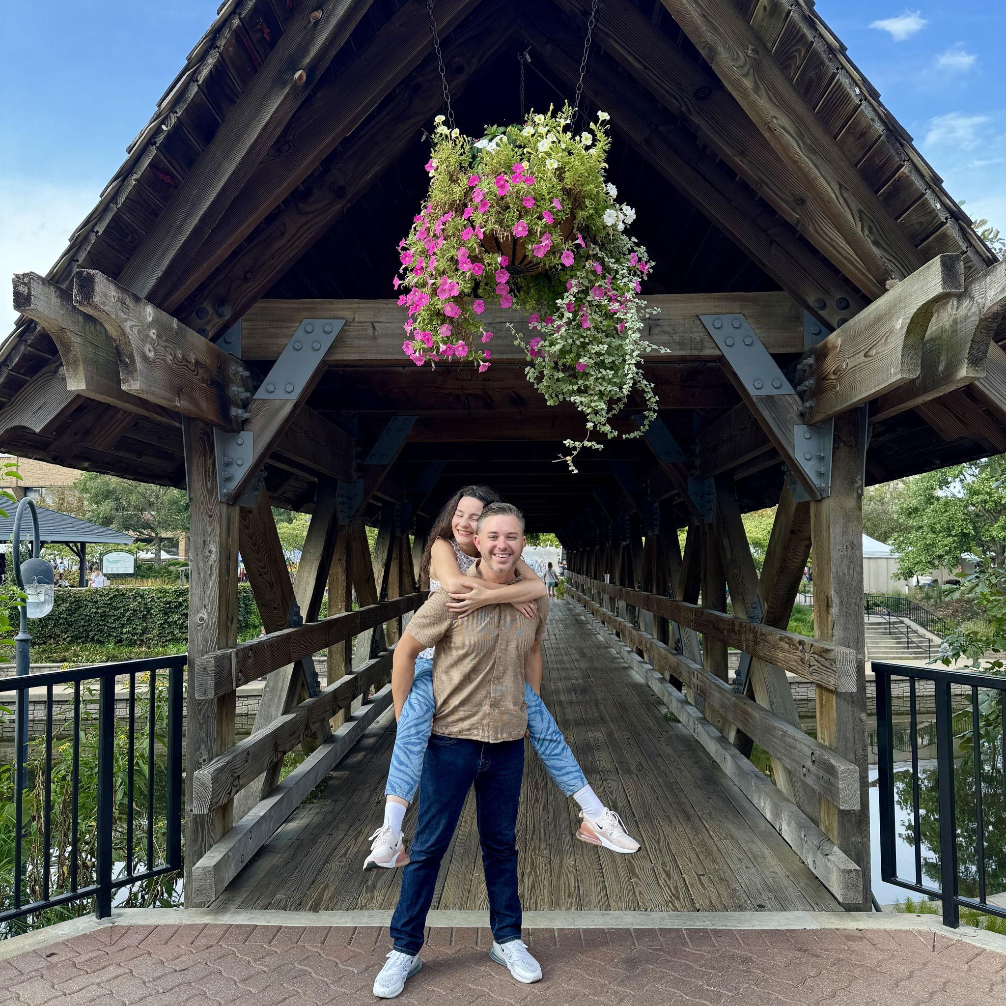 Us, happy and in love, enjoying a special moment together.