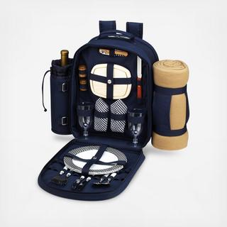 2-Person Picnic Backpack Cooler with Blanket