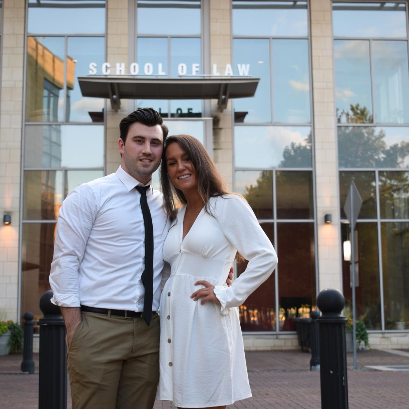 Lucky enough to stand by each other’s side through school— and even luckier to make it to graduation day together!
