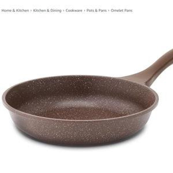 SENSARTE Nonstick Ceramic Frying Pan, Toffee Brown (8 Inch)