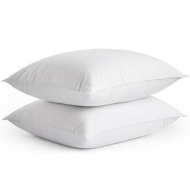Bafode Goose Down Feather Pillows, Soft Bed Pillows King Size Set of 2, 100% Soft Cotton Shell, Bedding Pillow for Back, Stomach or Side Sleepers