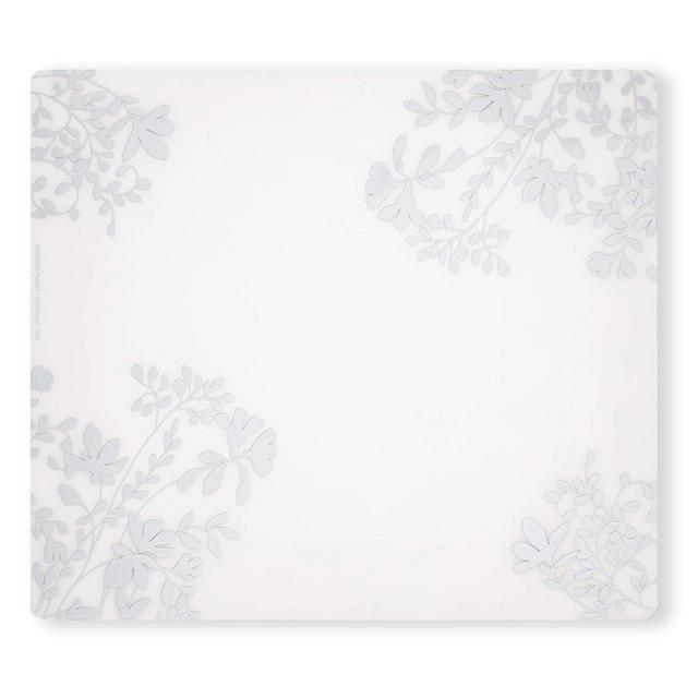 modern-twist Jardin Print Placemat-100% Plastic Free Silicone Tabletop, Dining, Decoration, Modern Design, Silver