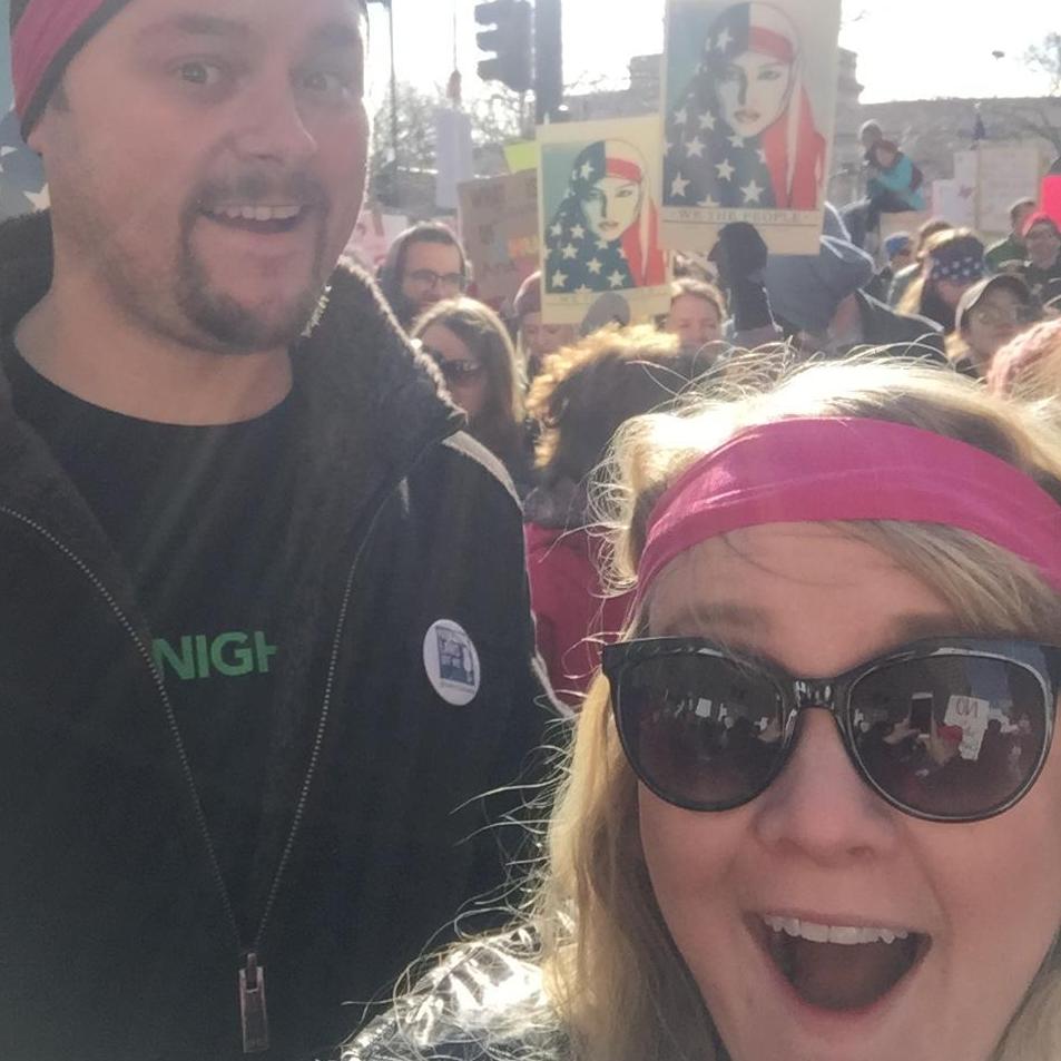 Dragging Ryan to the Women's March in Denver