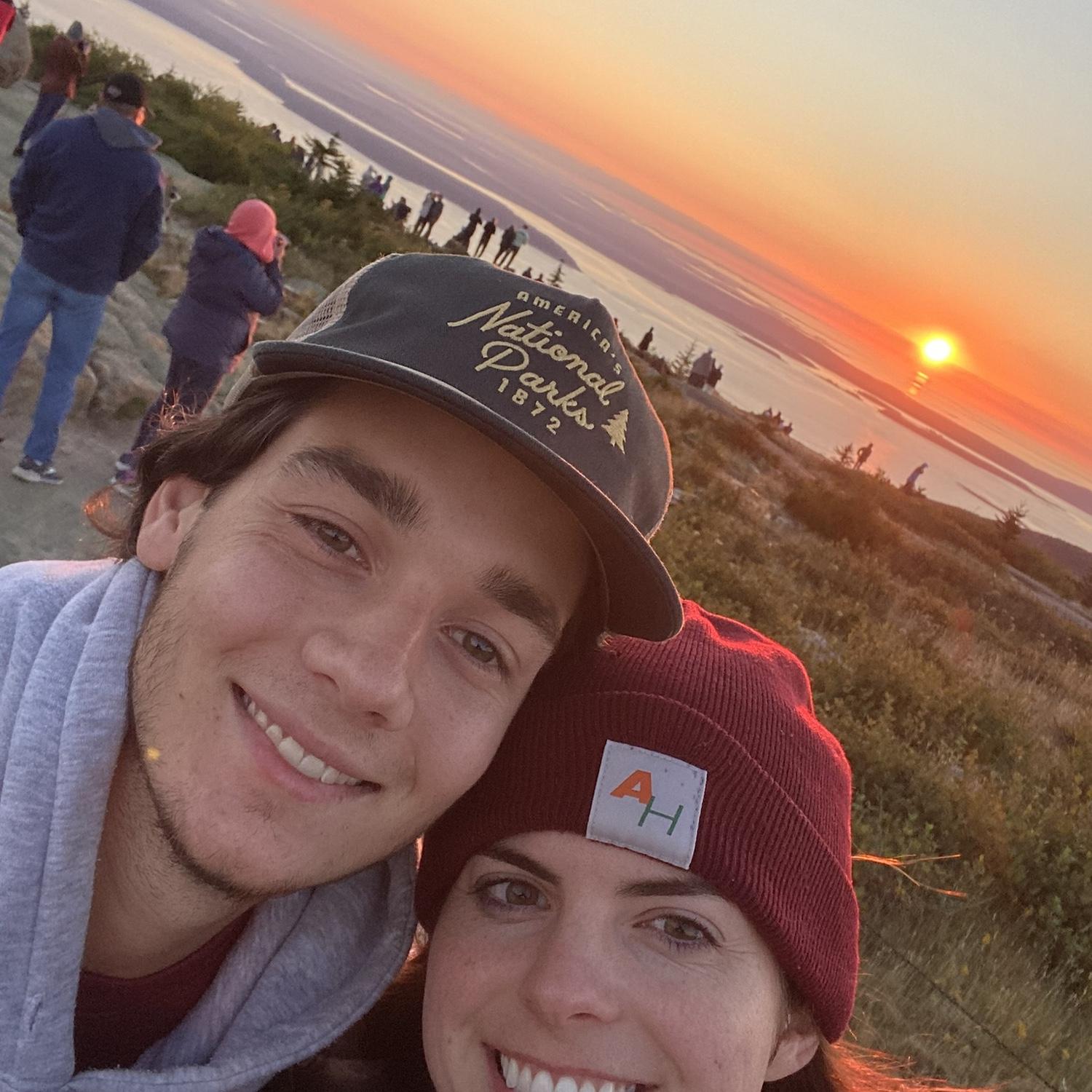 Sunrise from Cadillac Mountain at Acadia national park!