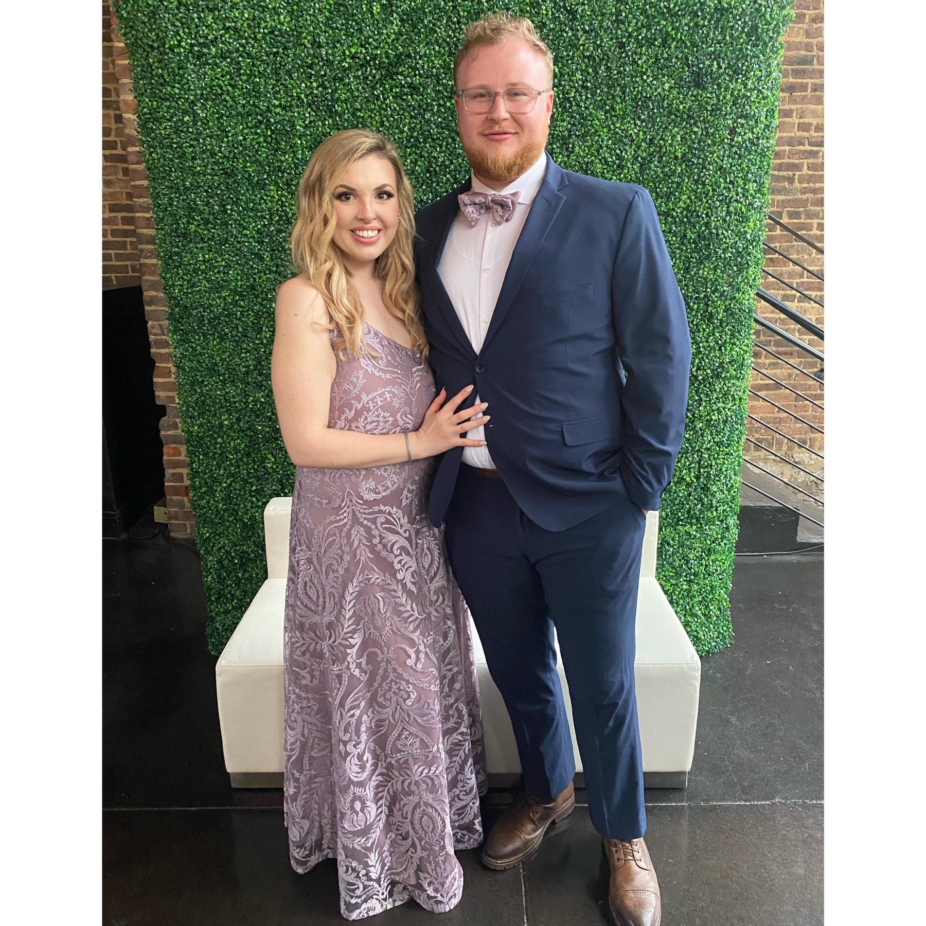 Our first wedding together!