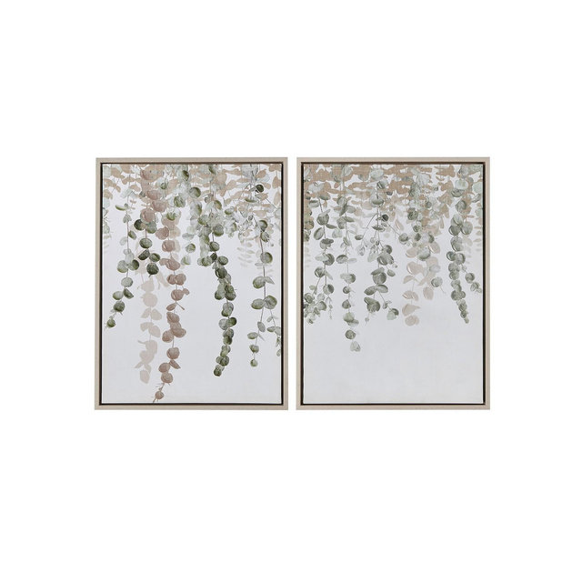 INK+IVY Botanical Waterfall Eucalyptus 2-Pc. Framed Canvas Wall Decor Set