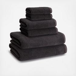  Ralph Lauren Sanders Towel 6 Piece Set True Charcoal - 2 Bath  Towels, 2 Hand Towels, 2 Washcloths : Home & Kitchen