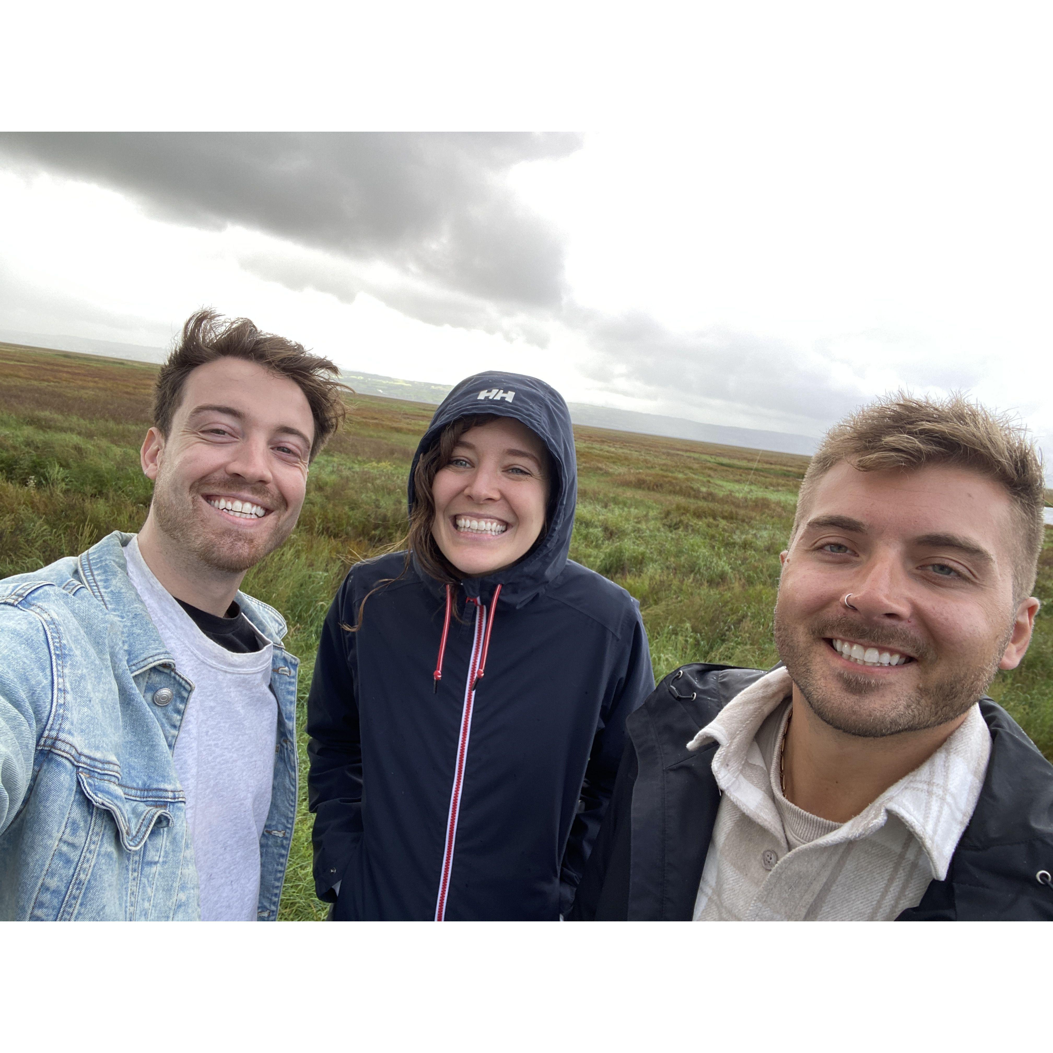 Cheesin' with absolute joy.