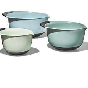 3 Piece Mixing Bowl Set - Cadet Blue, Tower Grey, Jade