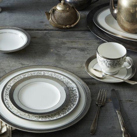 Noritake China - Summit Platinum, 4 Piece Place Setting for 1