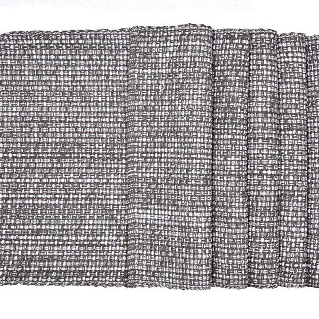 Urban Villa, 100% Cotton Two Tone Place Mats,14''x 20'' Over Sized,Set of 6,Grey/White Every Day Use,Heavier Quality