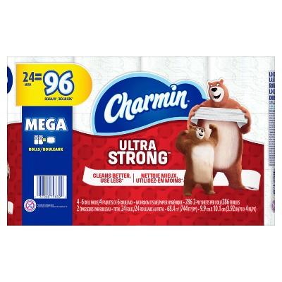 Charmin Ultra Strong Toilet Paper - 24 Mega Rolls