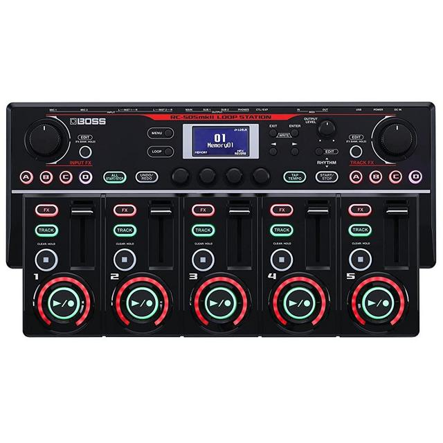 BOSS RC-505MKII Loop Station – The Industry Standard Tabletop Looper, Updated and Enhanced. Class-leading sound quality. Five simultaneous stereo phrase tracks. Input FX and Track FX sections.