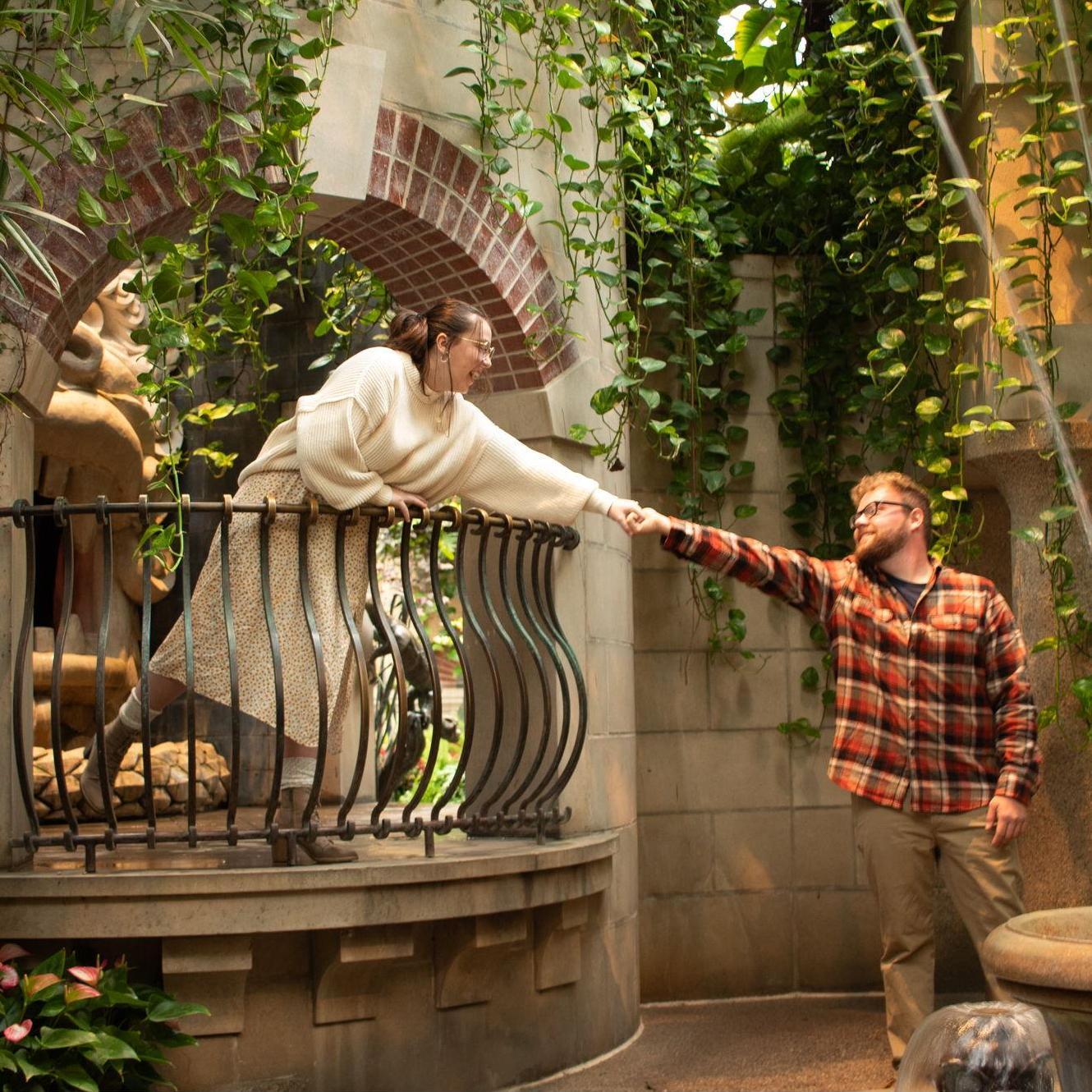 The Romeo and Juliet balcony, we could not resist a fun photo.
