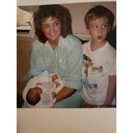 Claire, her Mom, and brother Russell