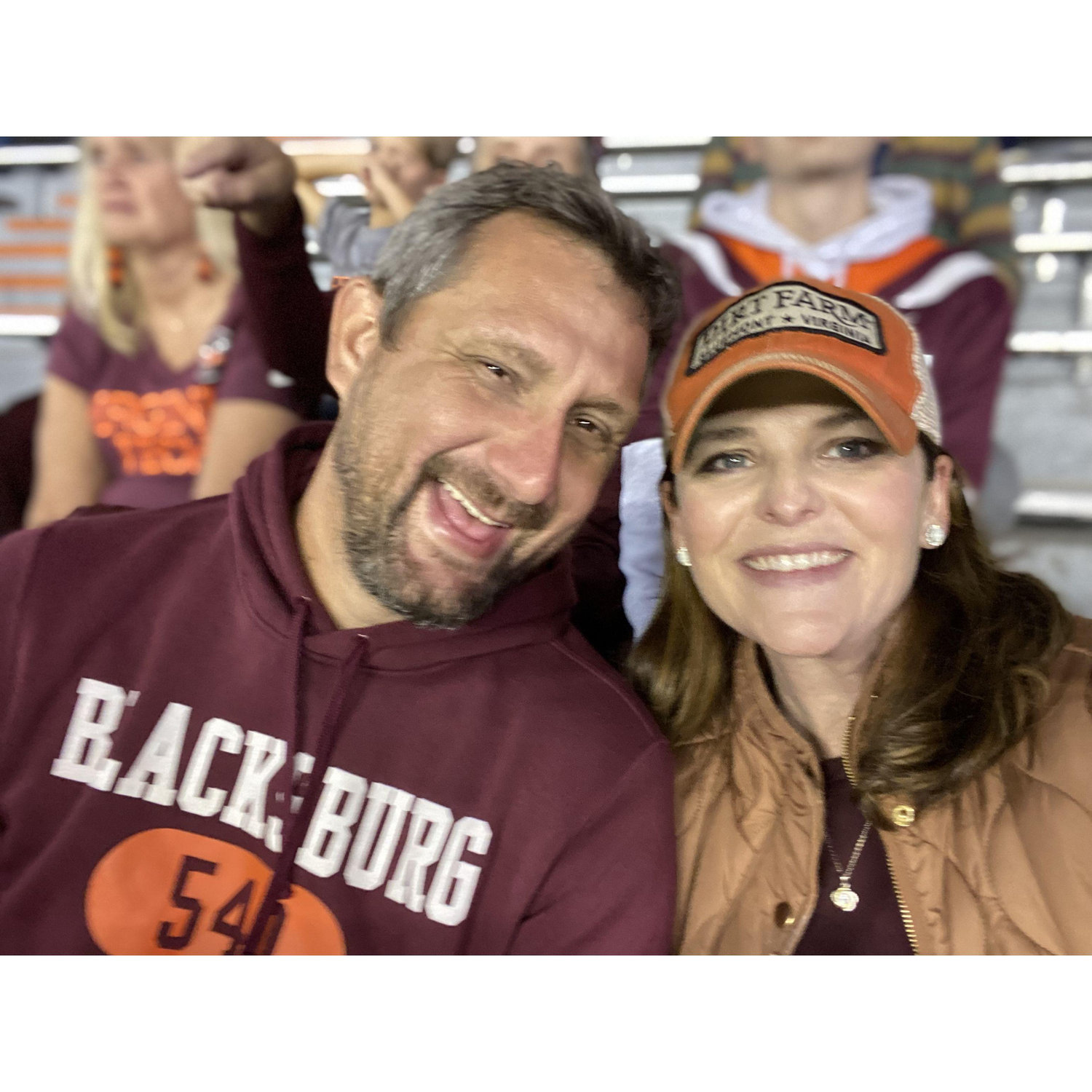 The bride learning VA Tech is the only acceptable football team