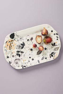 Lauren Wan Floral Vine Serving Platter