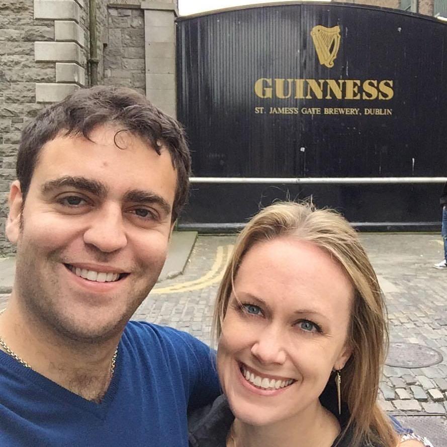 Touring the sites in Dublin, Ireland
