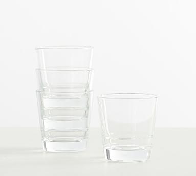 Astoria Stackable Short Glasses, 13.5 oz - Set of 4