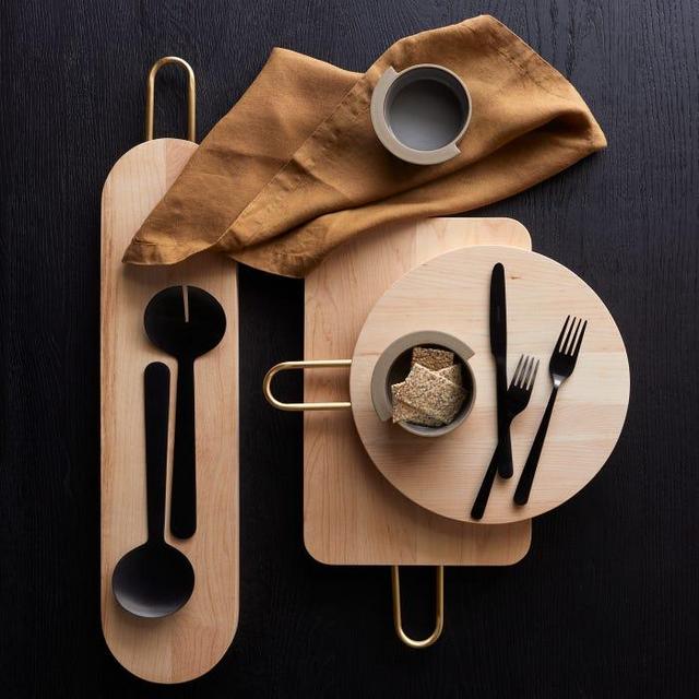 Zofia Black Salad Servers
